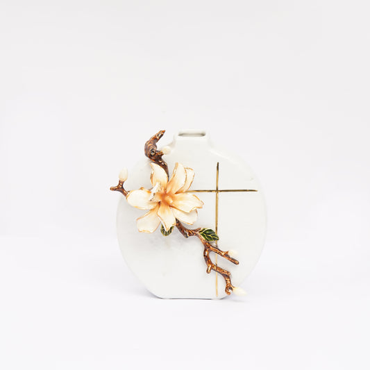 Mini White Vase,Exquisite Ceramic Vase for Home Decoration,Fashion