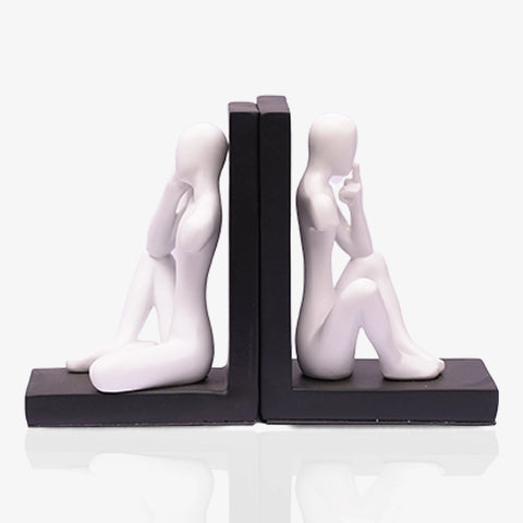Creative Thinker Bookends Resin Statue