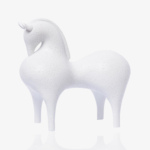 Abstract Fat Horse Ceramic Statue