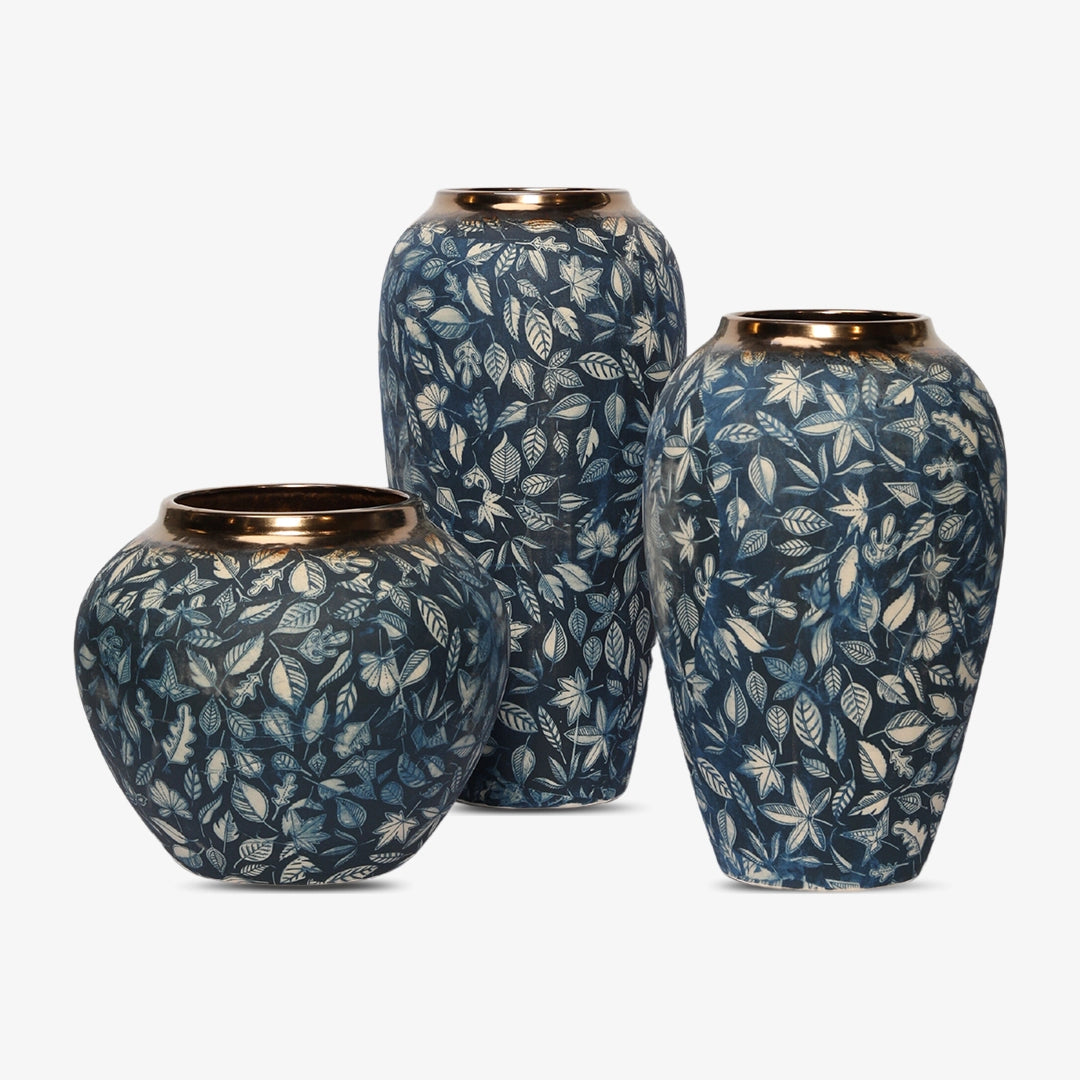 Chinese Ceramic Vase Set 3-p