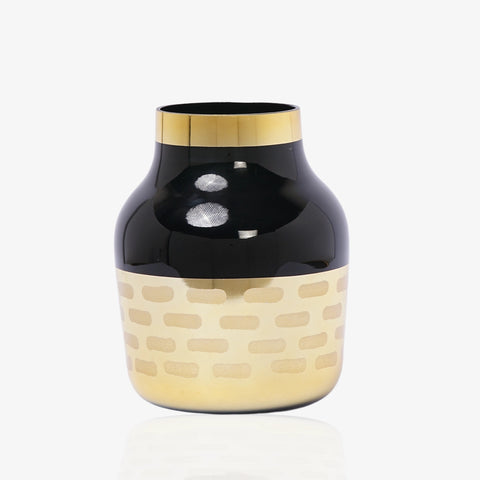Glass Flower Vase Light Luxury Golden