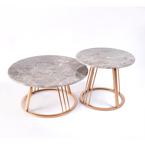 Coffee Table Modern Furniture Decor Small Apartment Coffee Table Iron Art Frame Marble Desktop Round Tea Table Side Table Creative Modern Furniture