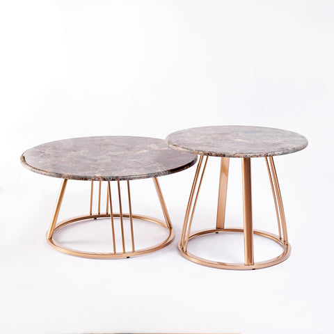 Coffee Table Modern Furniture Decor Small Apartment Coffee Table Iron Art Frame Marble Desktop Round Tea Table Side Table Creative Modern Furniture