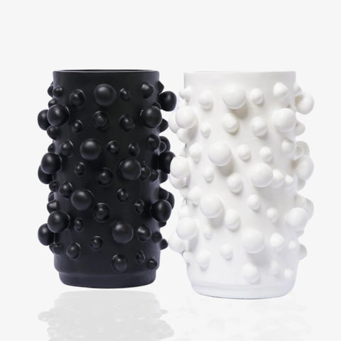 Bubble Detail Cylinder Vase